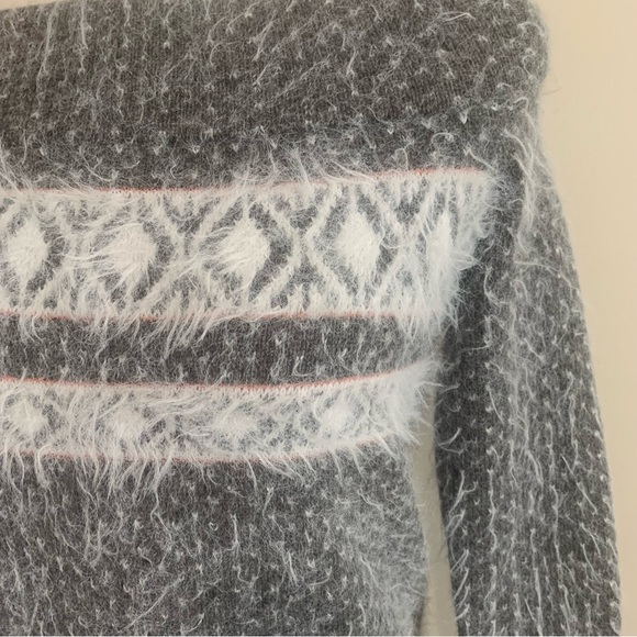 Anthropologie Sleeping on Snow Wool Blend Fair Isle Nordic Sweater - Picture 11 of 16